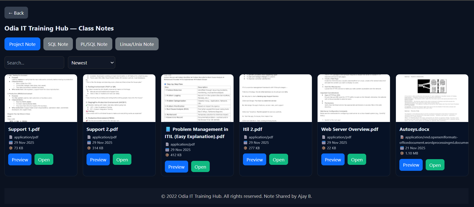Study Materials Preview